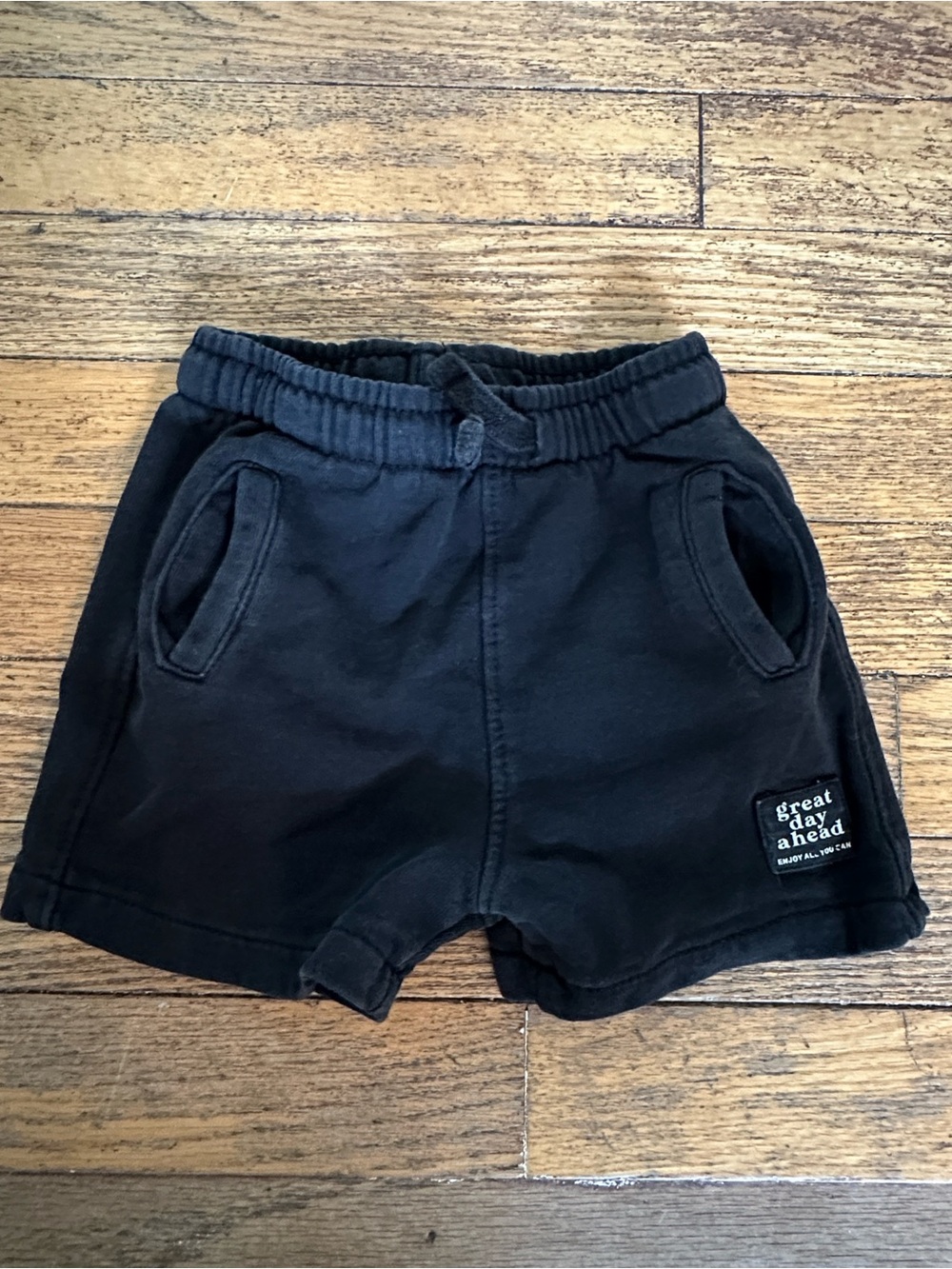 Zara Kids Black Pull-On Shorts